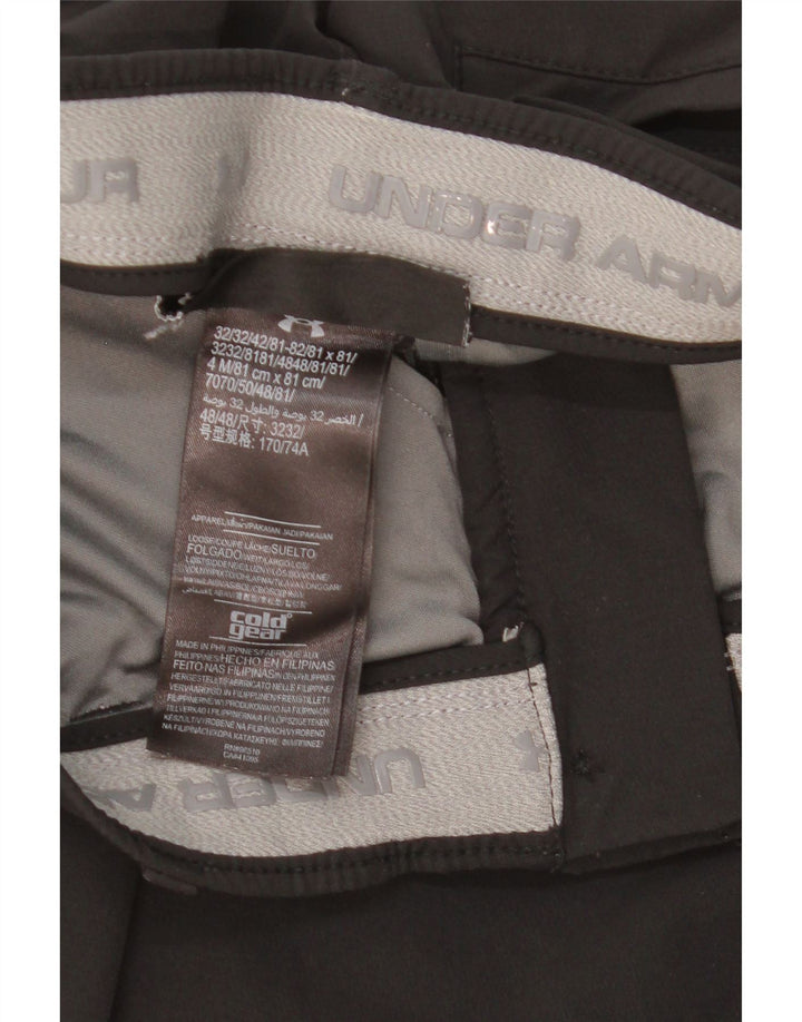 Under Armour Damen Cold Gear Slim Chino Hose W30 L30 Schwarz Polyester