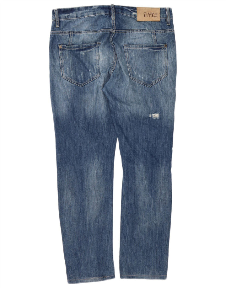 Rifle Herren Distressed Slim Jeans W30 L29 Blau
