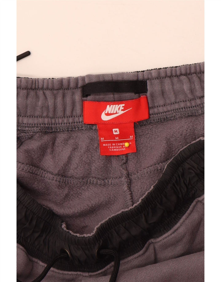 Nike Herren-Trainingshose und Jogger, mittelgraue Colourblock-Baumwolle