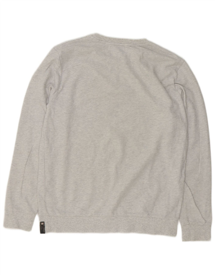 CALVIN KLEIN JEANS Herren-Sweatshirt mit grafischem Motiv, groß, grau gefleckt