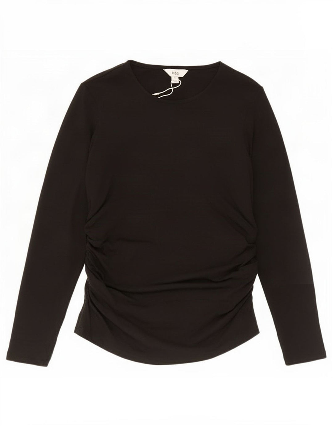 Marks & Spencer Damen Top Langarm UK 16 Large Schwarz Acryl