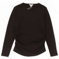 Marks & Spencer Damen Top Langarm UK 16 Large Schwarz Acryl
