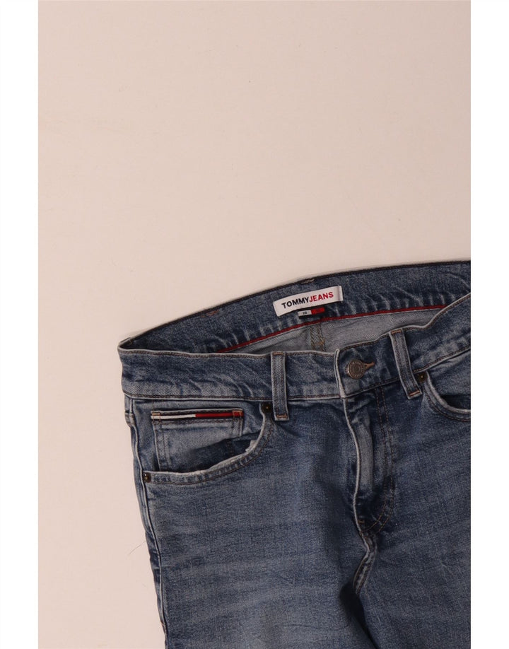 TOMMY HILFIGER Damen Slim Jeans W28 L30 Blaue Baumwolle