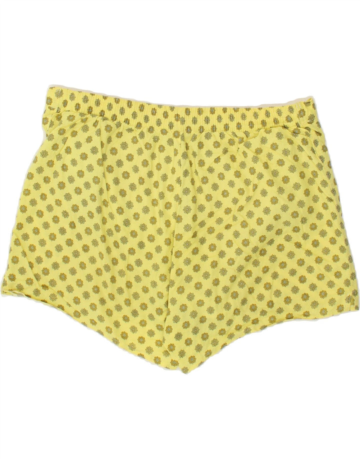 COLMAR Mens Abstract Pattern Swimming Shorts IT 56 3XL Yellow Vintage Colmar and Second-Hand Colmar from Messina Hembry 