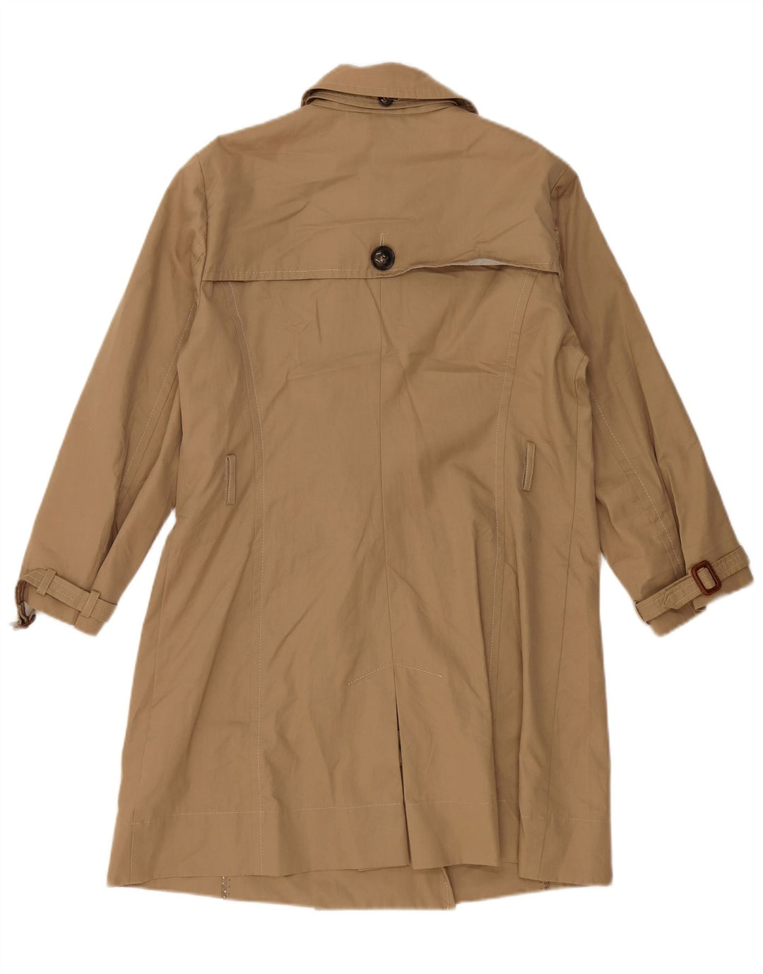 Max Mara Damen Weekend Trenchcoat UK 18 XL Beige Baumwolle