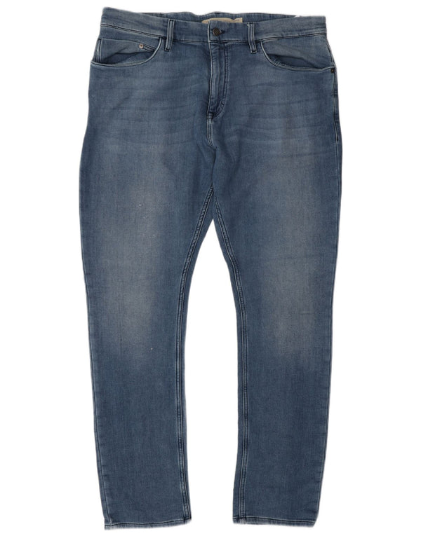 Calvin Klein Herren Skinny Jeans W36 L32 Blaue Baumwolle