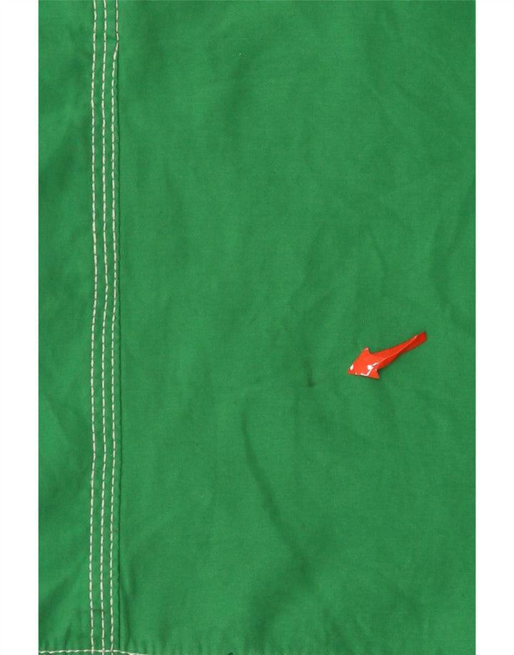 Superdry Herren-Badeshorts mit Grafik, XL, grünes Farbblock-Polyester