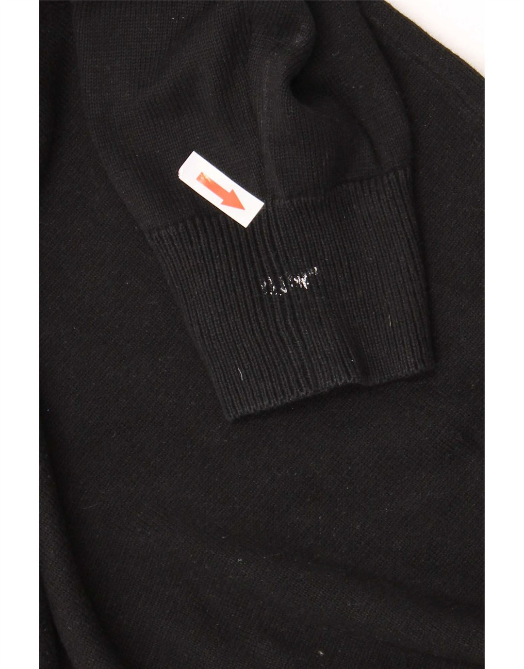 Lyle & Scott Herren-Pullover mit Reißverschluss am Hals, groß, aus schwarzer Baumwolle