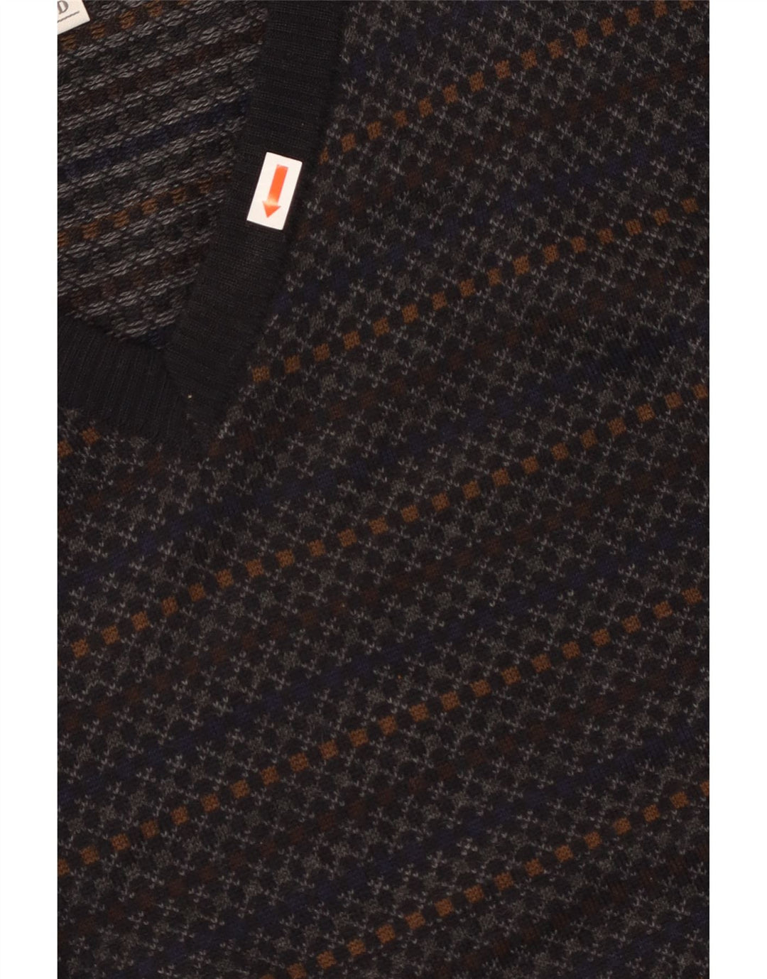 THOMAS LLOYD Herren-Pullover mit V-Ausschnitt, Größe 48, mittelmarineblau gestreift