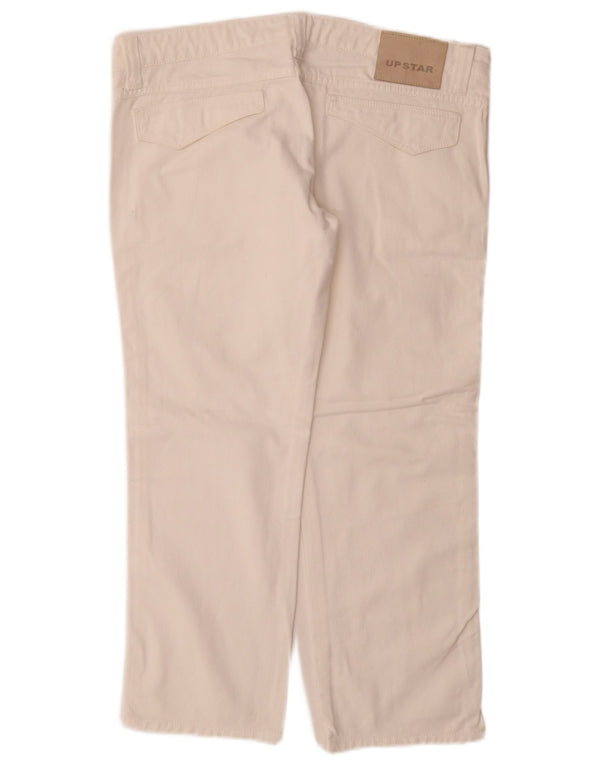 Upstar Damen Straight Jeans W32 L27 Weiße Baumwolle
