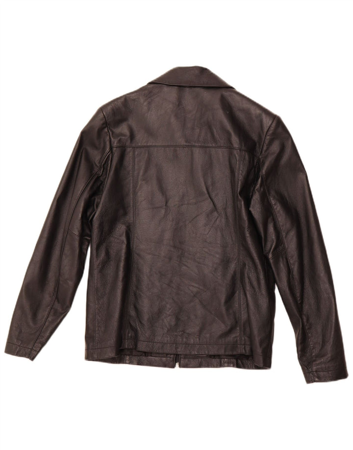 PRIVILEGI Damen Lederjacke IT 46 Großes schwarzes Leder