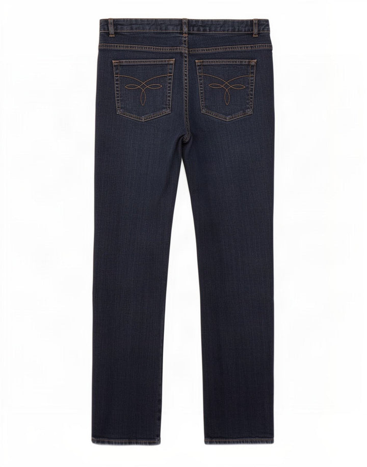 Chaps Damen Straight Jeans US 12 Large W36 L32 Marineblaue Baumwolle