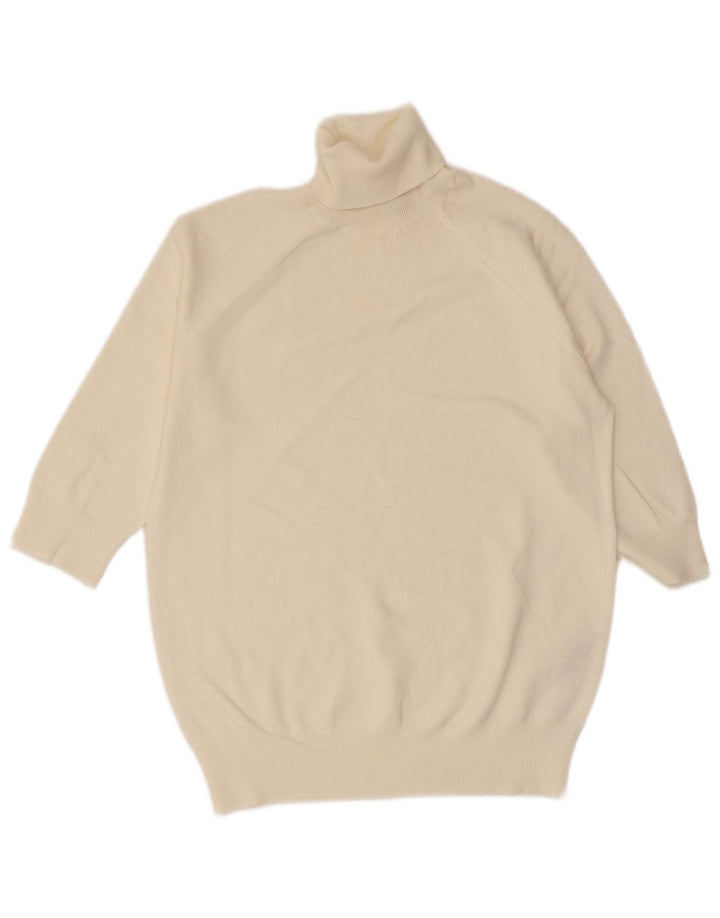 Kurzärmliger Rollkragenpullover von Zara für Damen, Gr. 12, Mittelweiß