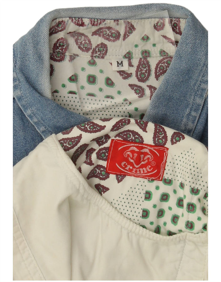 VINTAGE Herrenhemd Mittelbeige Farbblock