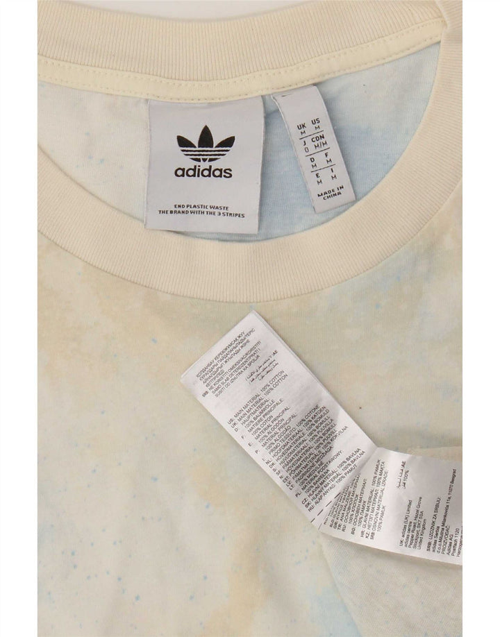 Adidas Herren T-Shirt Top Medium Mehrfarbig Tie Dye Baumwolle