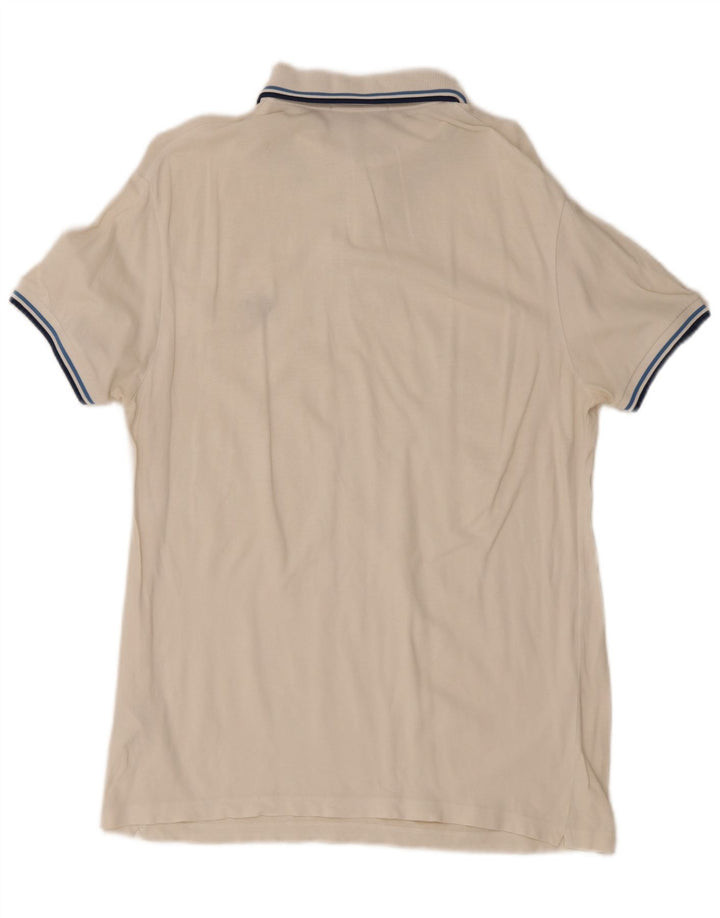 Fred Perry Herren-Poloshirt aus mittelweißer Baumwolle