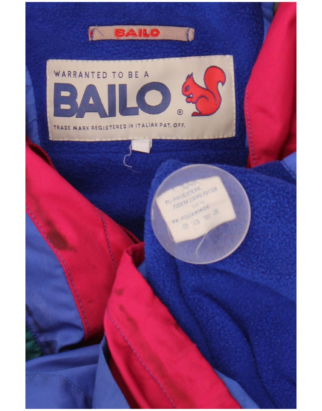 Bailo Herren-Anorak-Skijacke mit Kapuze, UK 36, klein, mehrfarbig, Farbblock