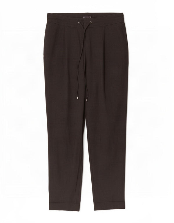Marks & Spencer Damen Gerade Chinohose UK 14 Large W32 L28 Grau