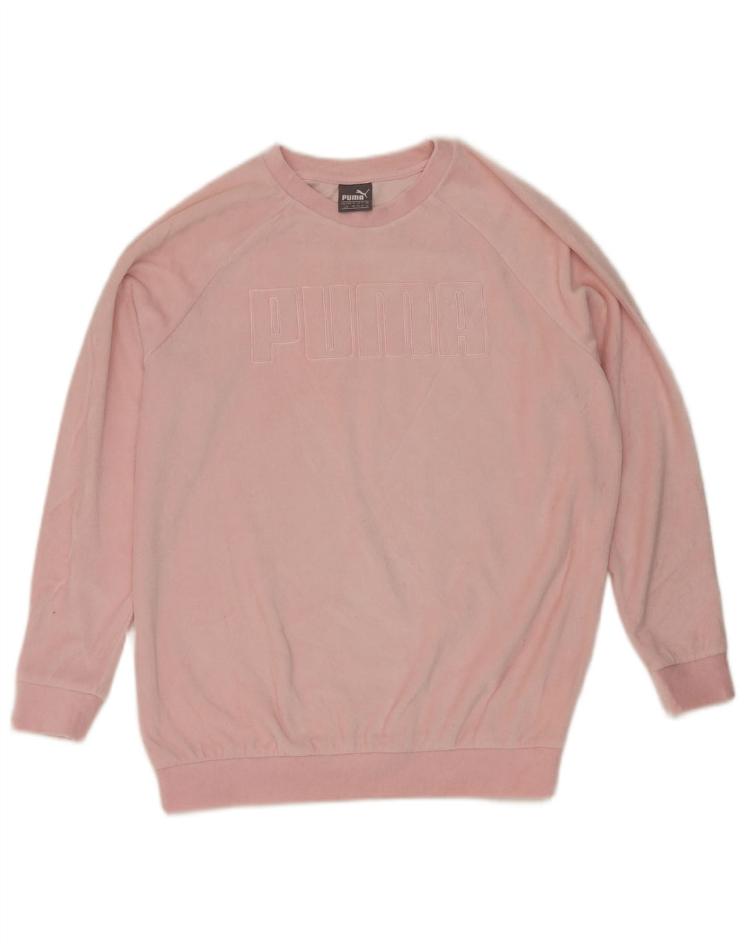 Puma Womens Graphic Oversized Sweatshirt Pullover UK 14 Große rosa Baumwolle