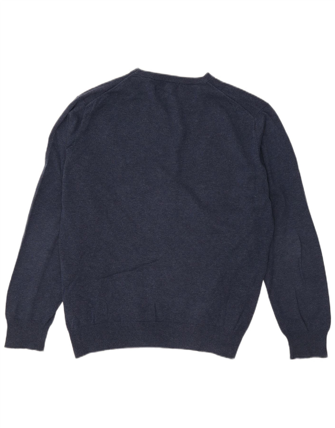 Gant Herren-Pullover mit Rundhalsausschnitt, groß, marineblaue Baumwolle