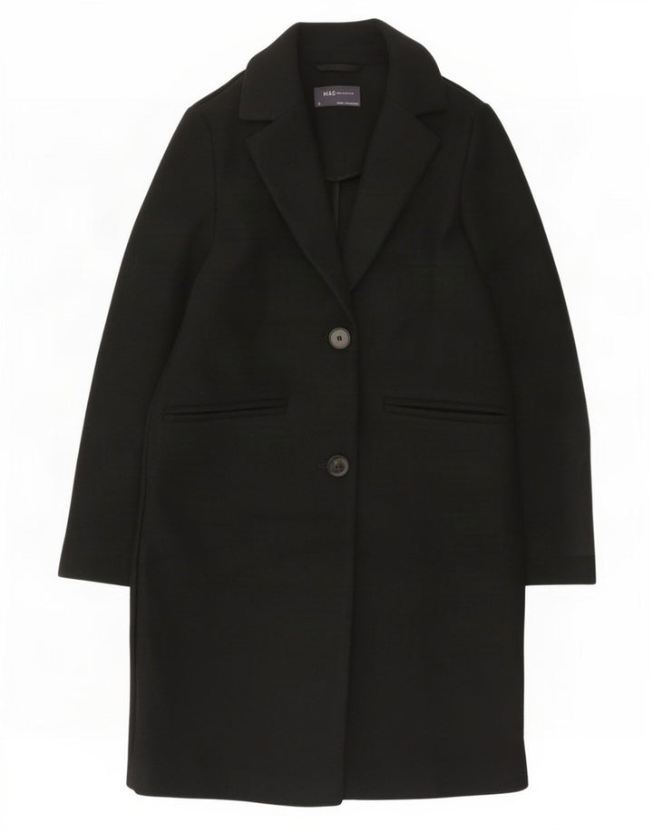 Marks & Spencer Damenmantel UK 6 XS Schwarz Polyester