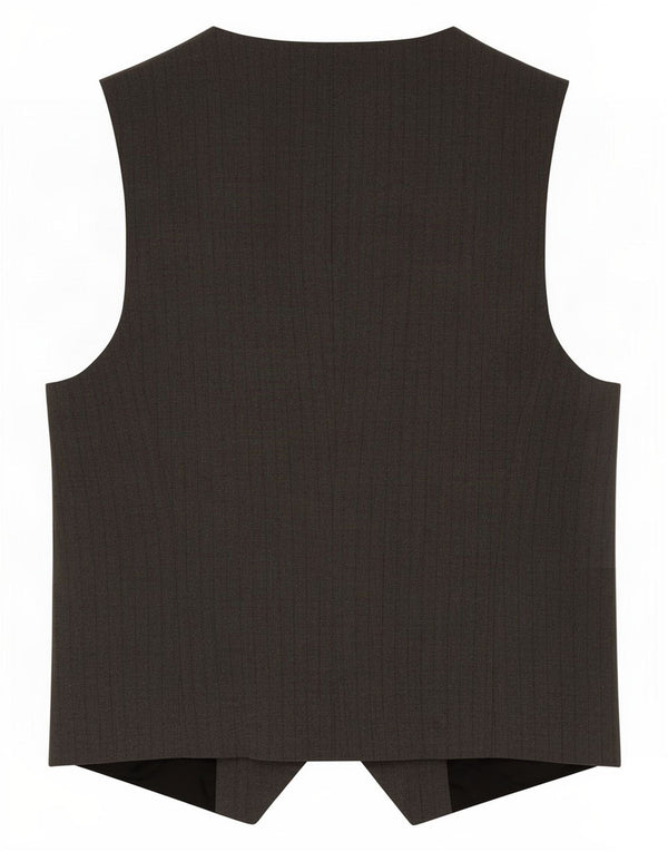 Zara Damen Weste UK 8 Small Grau gestreift