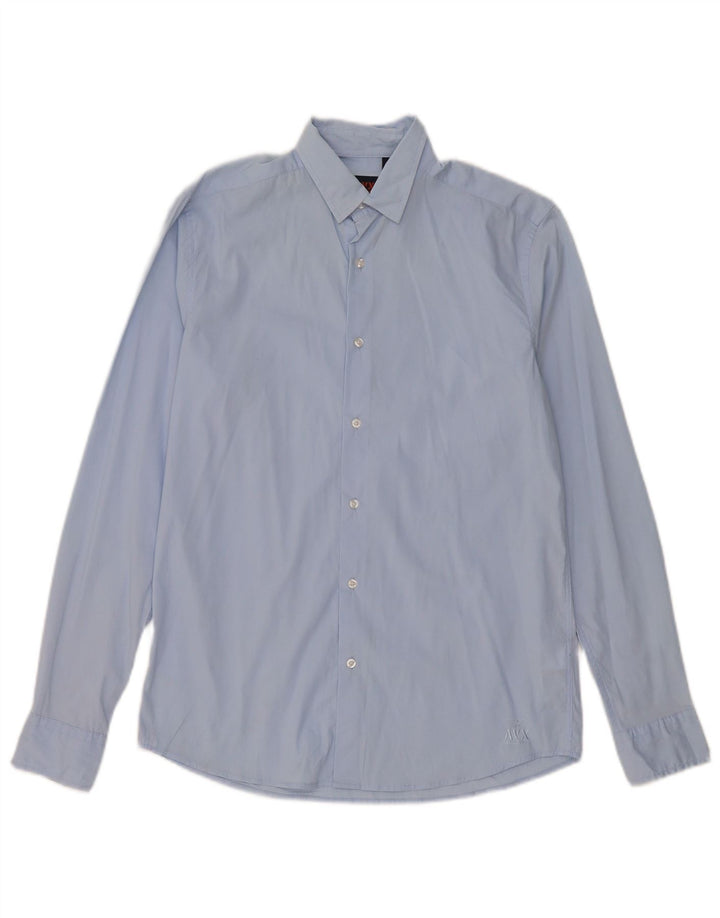 Avirex Herrenhemd, klein, aus blauer Baumwolle