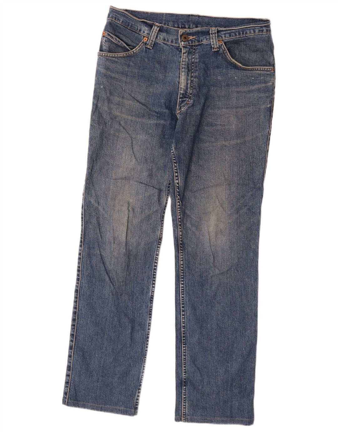 Mustang Herren Tramper Straight Jeans W34 L29 Blaue Baumwolle