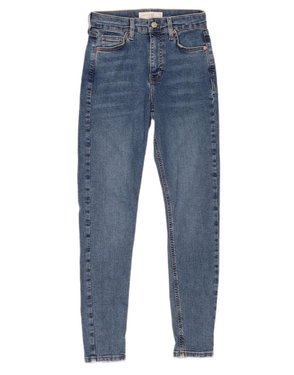 Topshop Damen Jamie Skinny Jeans W26 L27 Blaue Baumwolle
