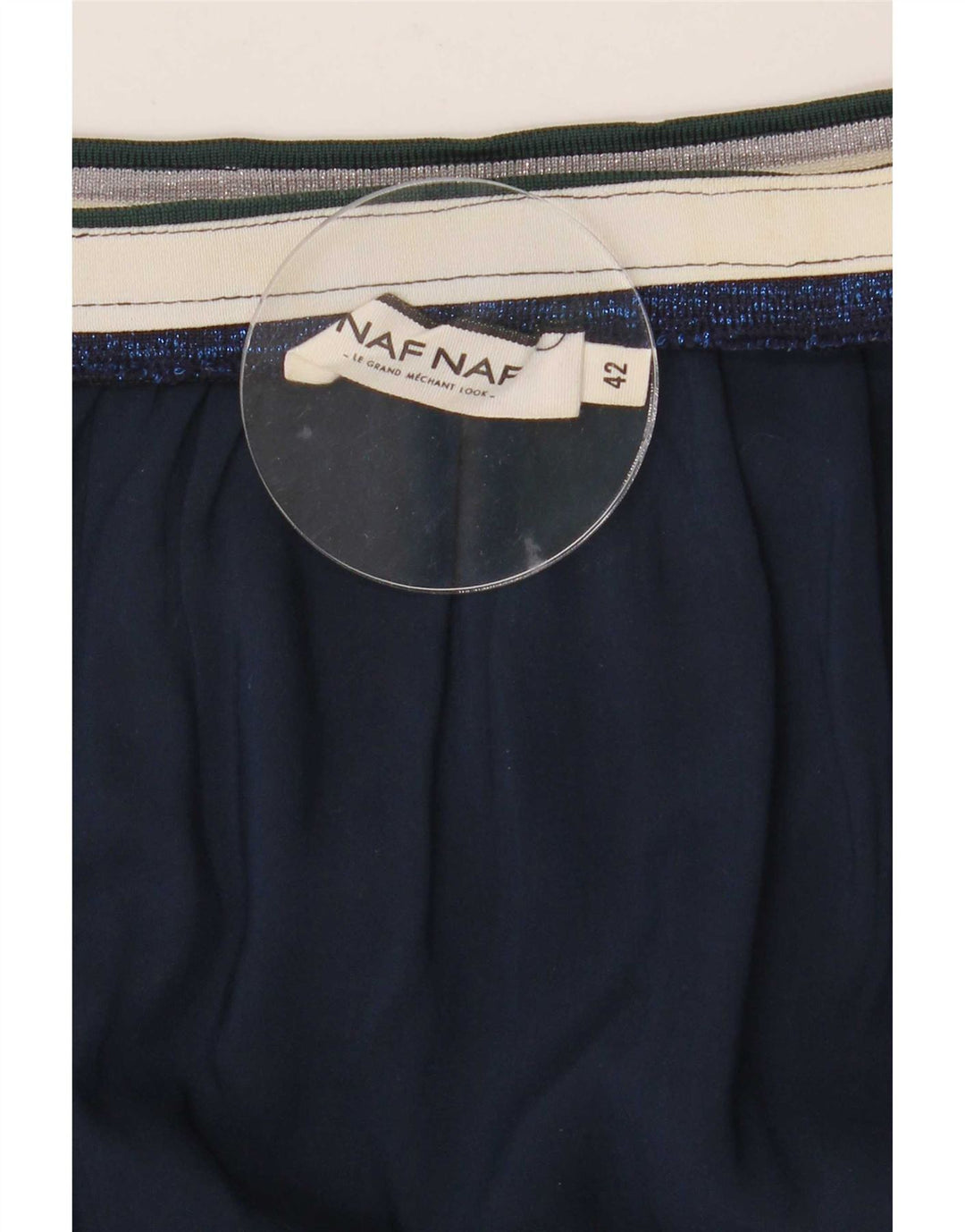 Naf Damen-A-Linien-Rock IT 42 Medium W30 Mehrfarbig geblümt
