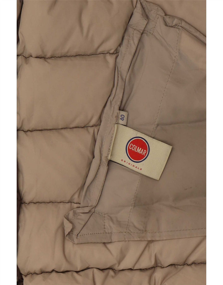 Colmar Damen-Jacke mit Kapuze, gepolstert, EU 40, mittelbraun, Polyester