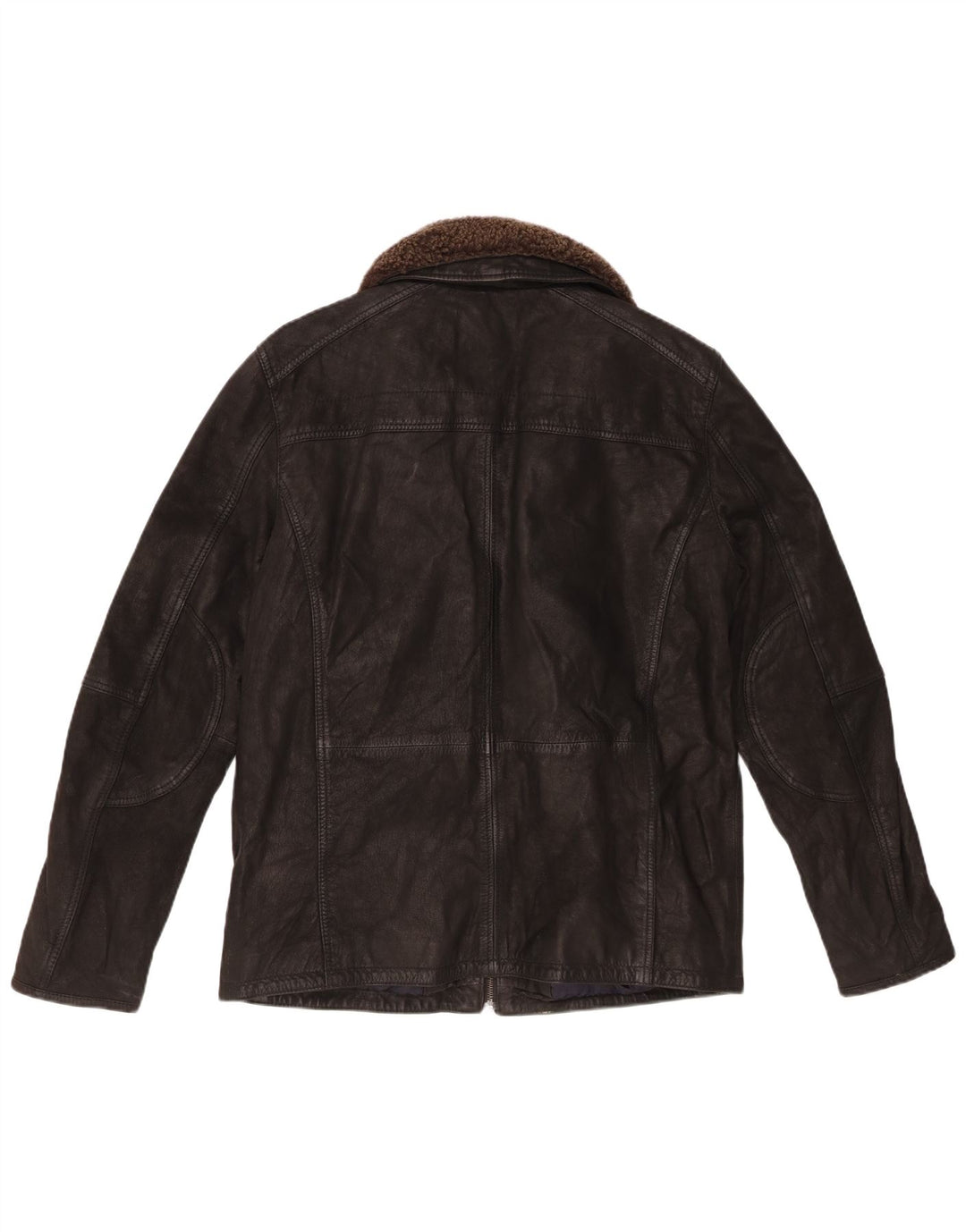 Vintage Herren Lederjacke UK 40 Large Schwarz