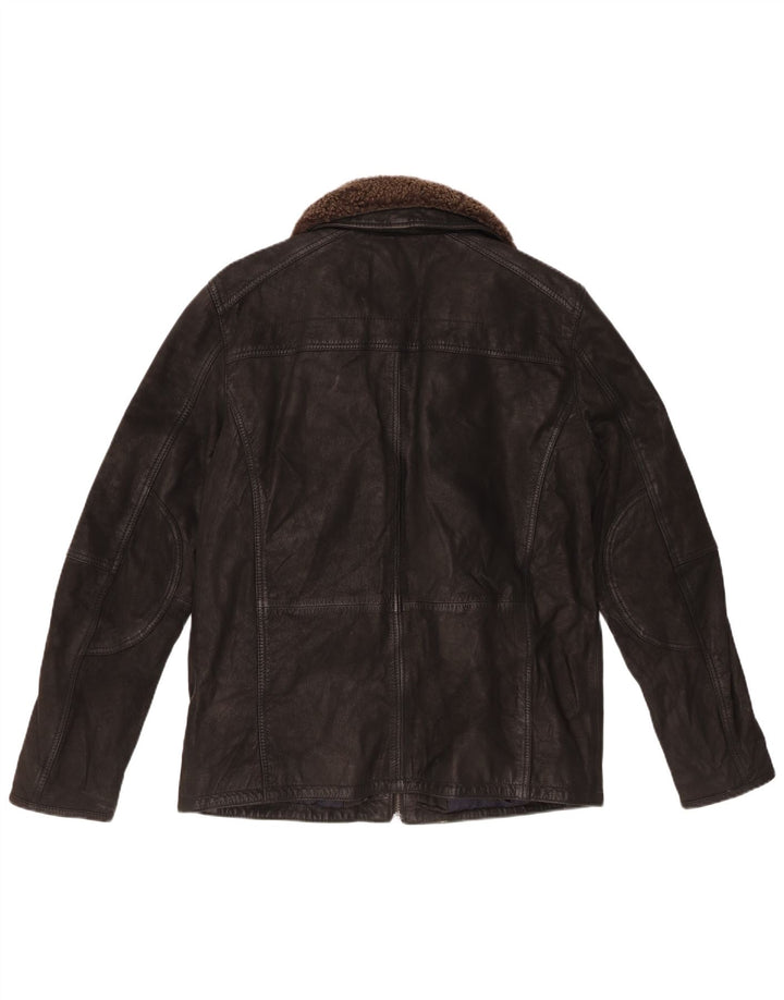 Vintage Herren Lederjacke UK 40 Large Schwarz