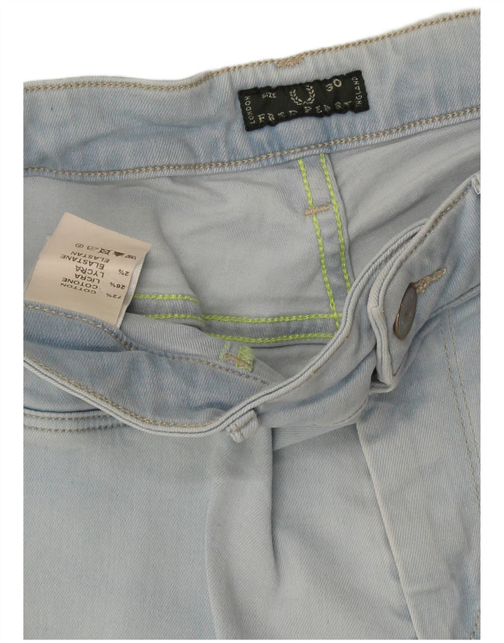 Fred Perry Damen Skinny Jeans W30 L30 Blaue Baumwolle