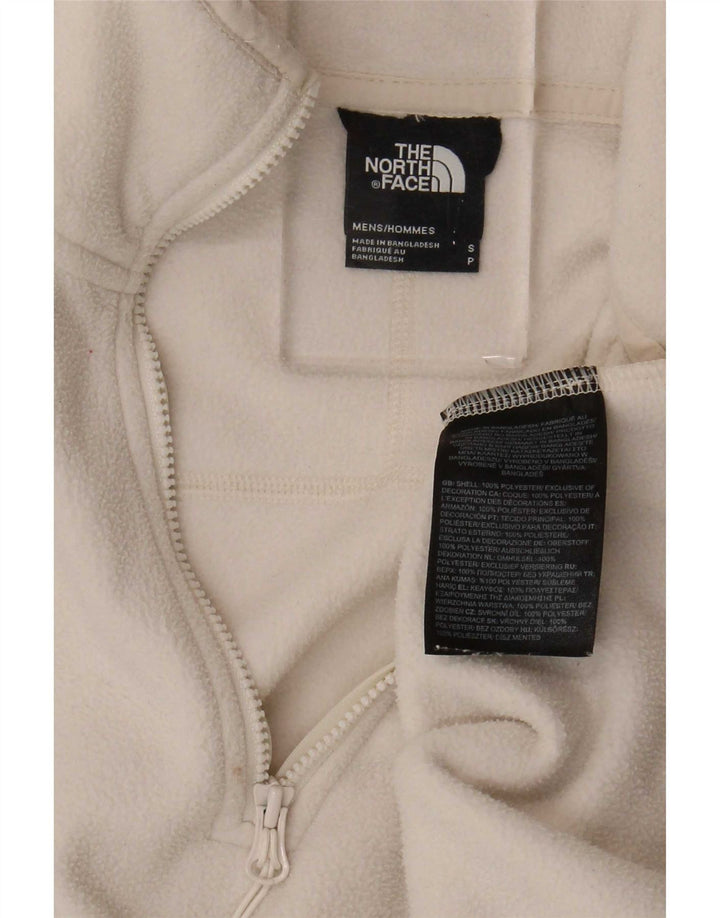 The North Face Herren-Fleecepullover mit Reißverschluss am Hals, Größe S, Beige, Polyester