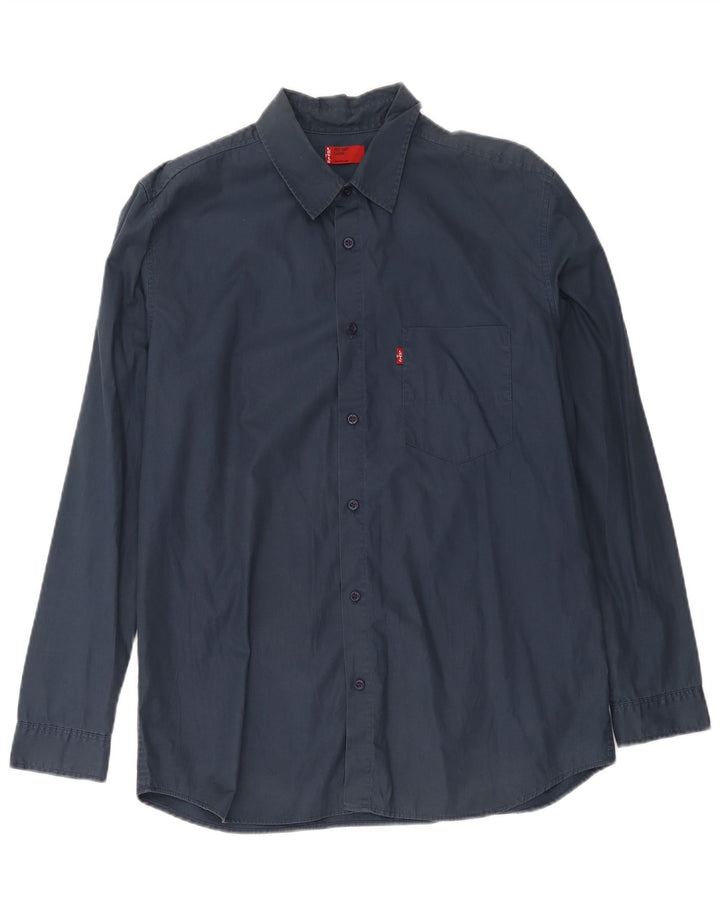 Levi's Herren-Hemd, groß, marineblau, Baumwolle