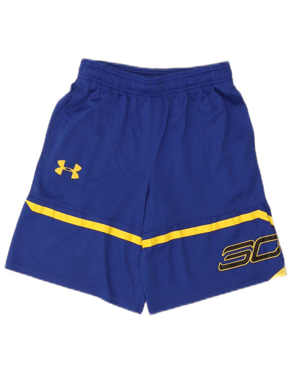 UNDER ARMOUR Heat Gear Graphic Sportshorts für Jungen, 9–10 Jahre, Mittelblau