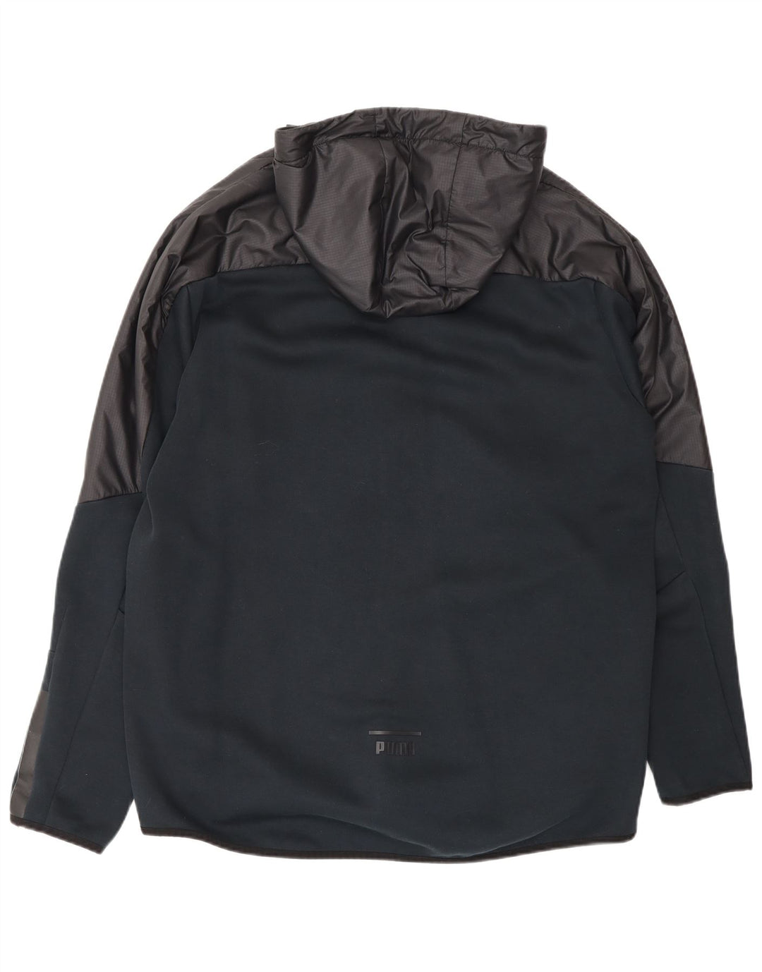 Puma Herren-Trainingsanzug mit Kapuze, Jacke, groß, Schwarz, Farbblock