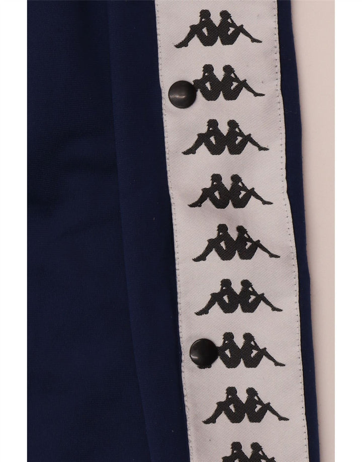 KAPPA Herren-Trainingshose mit Grafik, 2XL, Marineblau, Farbblock-Polyester