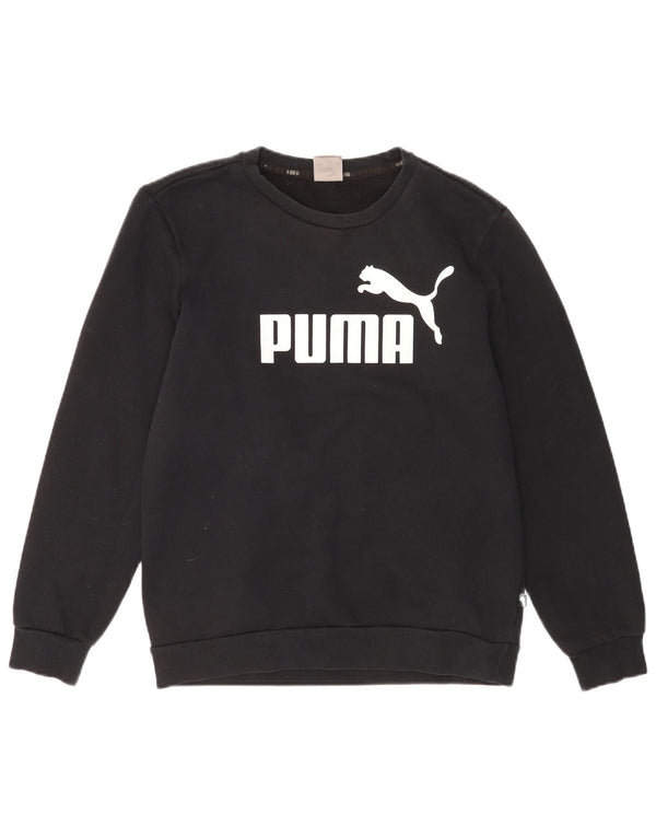 Puma Herren Grafik-Sweatshirt-Pullover, klein, schwarze Baumwolle