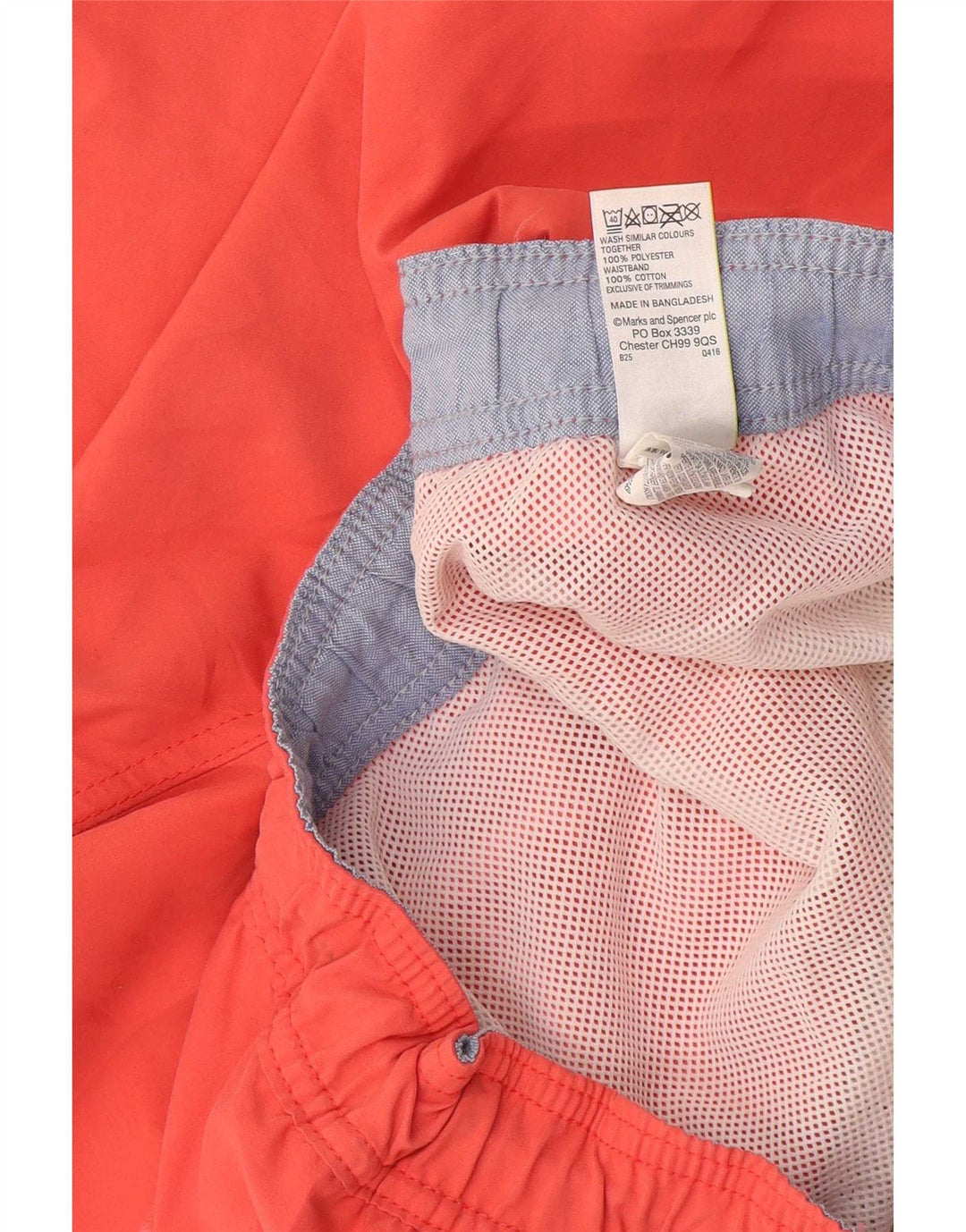 Marks & Spencer Herren Badeshorts 2XL Orange Baumwolle