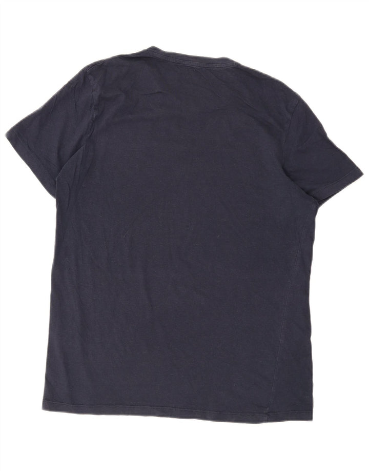 JACK & JONES Herren T-Shirt Top Large Marineblau Baumwolle