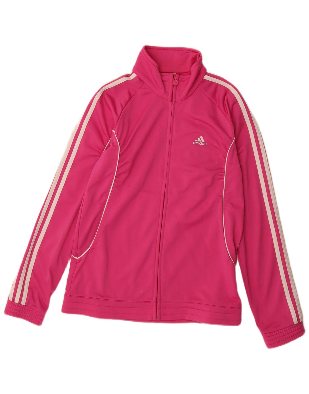 Adidas Mädchen Trainingsanzug Top Jacke 15-16 Jahre Rosa Polyester