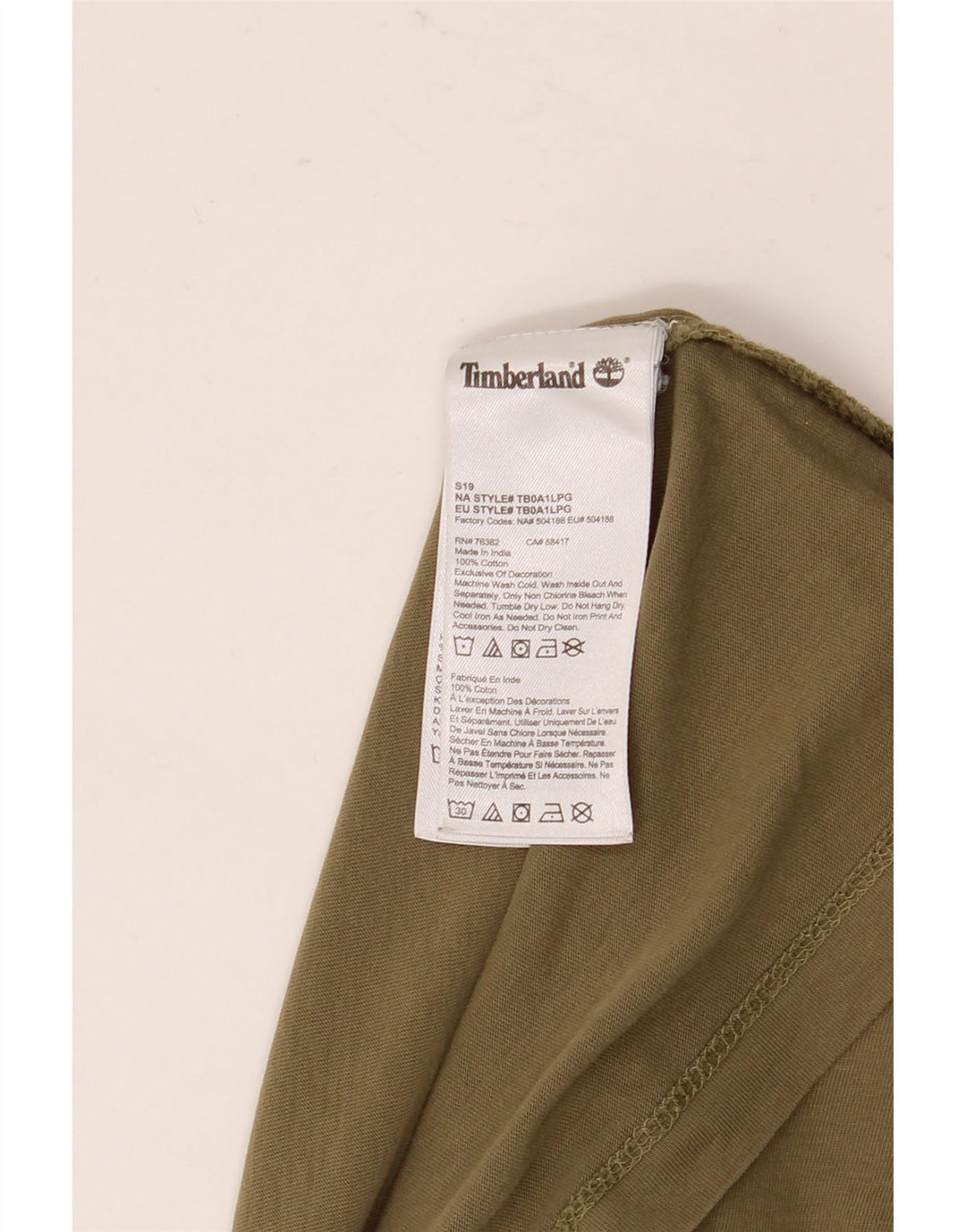 Timberland Herren T-Shirt Top XL Khaki