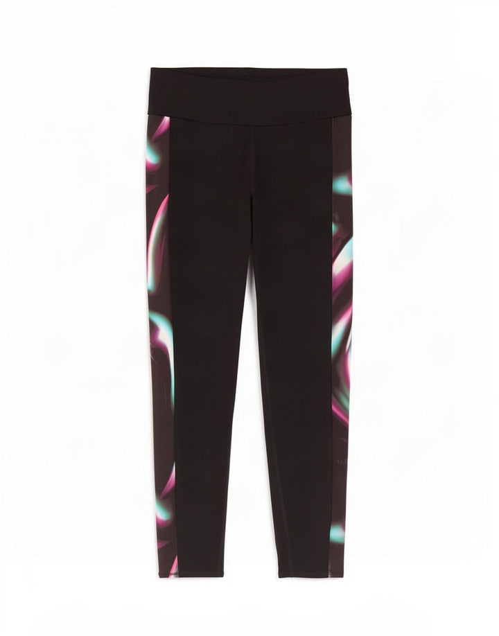 Marks & Spencer Damen Leggings UK 18 XL Black Tie Dye Polyester