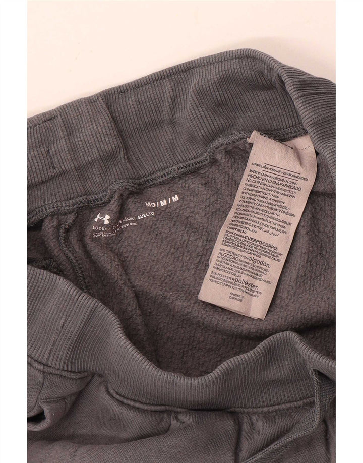 Under Armour Herren-Sportshorts mit lockerer Passform, mittelgraue Baumwolle
