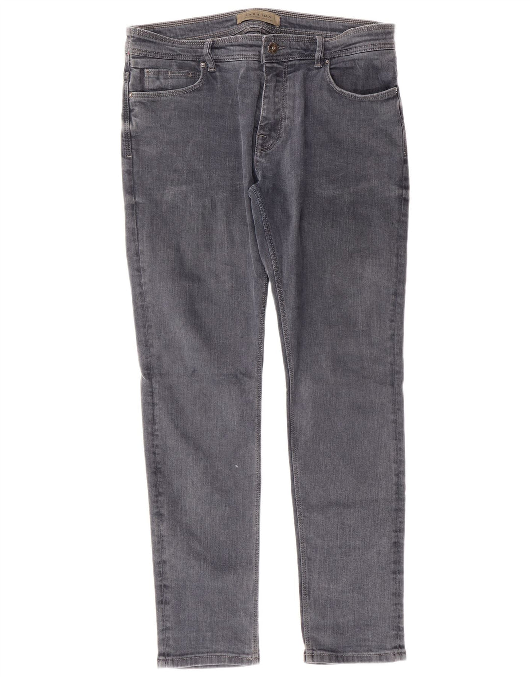 ZARA Herren Slim Jeans EU 44 Large W34 L30 Blaue Baumwolle