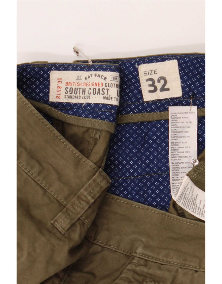 Fat Face Herren-Chinoshorts, Größe M, W32, Khaki, Baumwolle