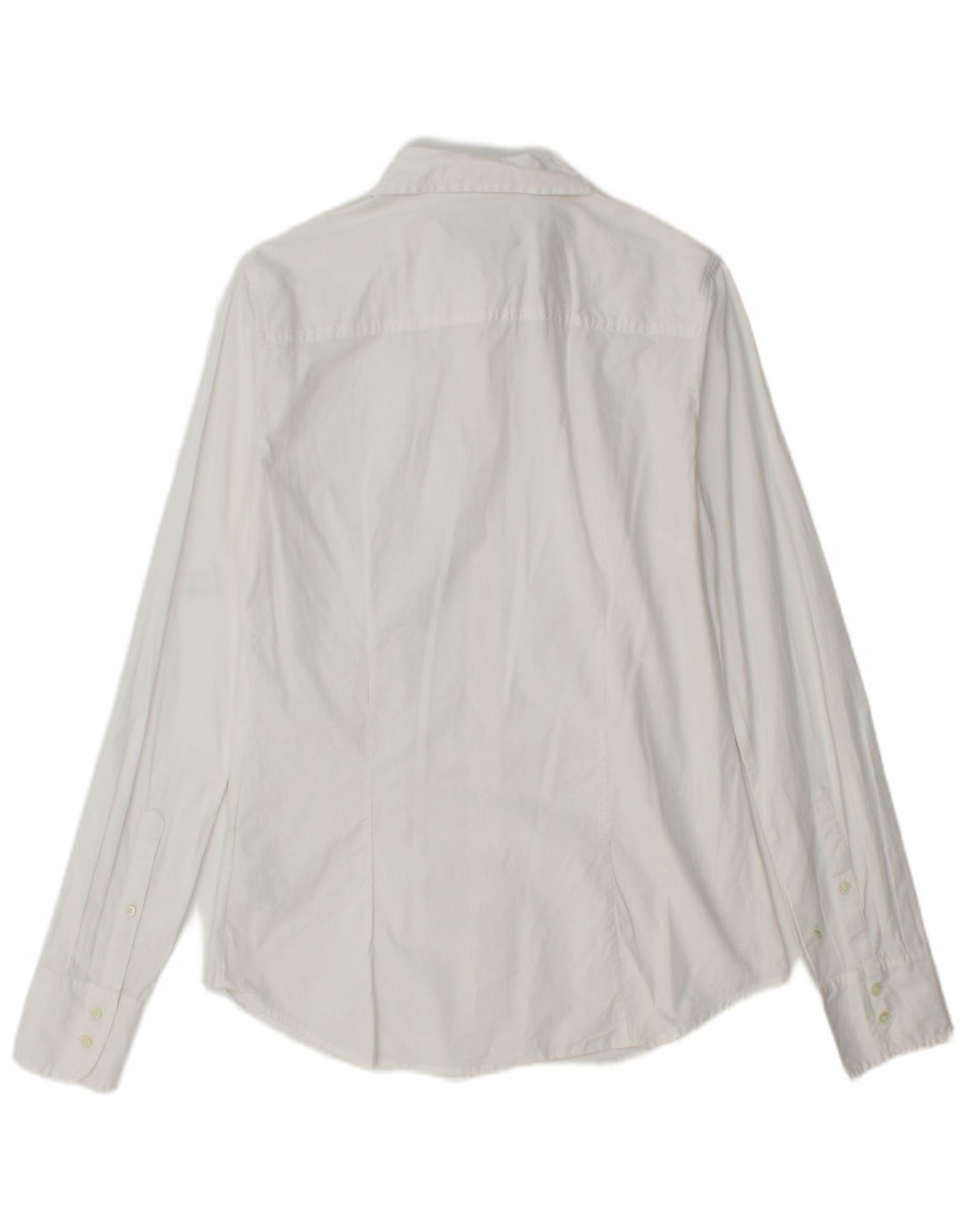 J. Crew Slim-Hemd für Damen, US 8, mittelweiße Baumwolle