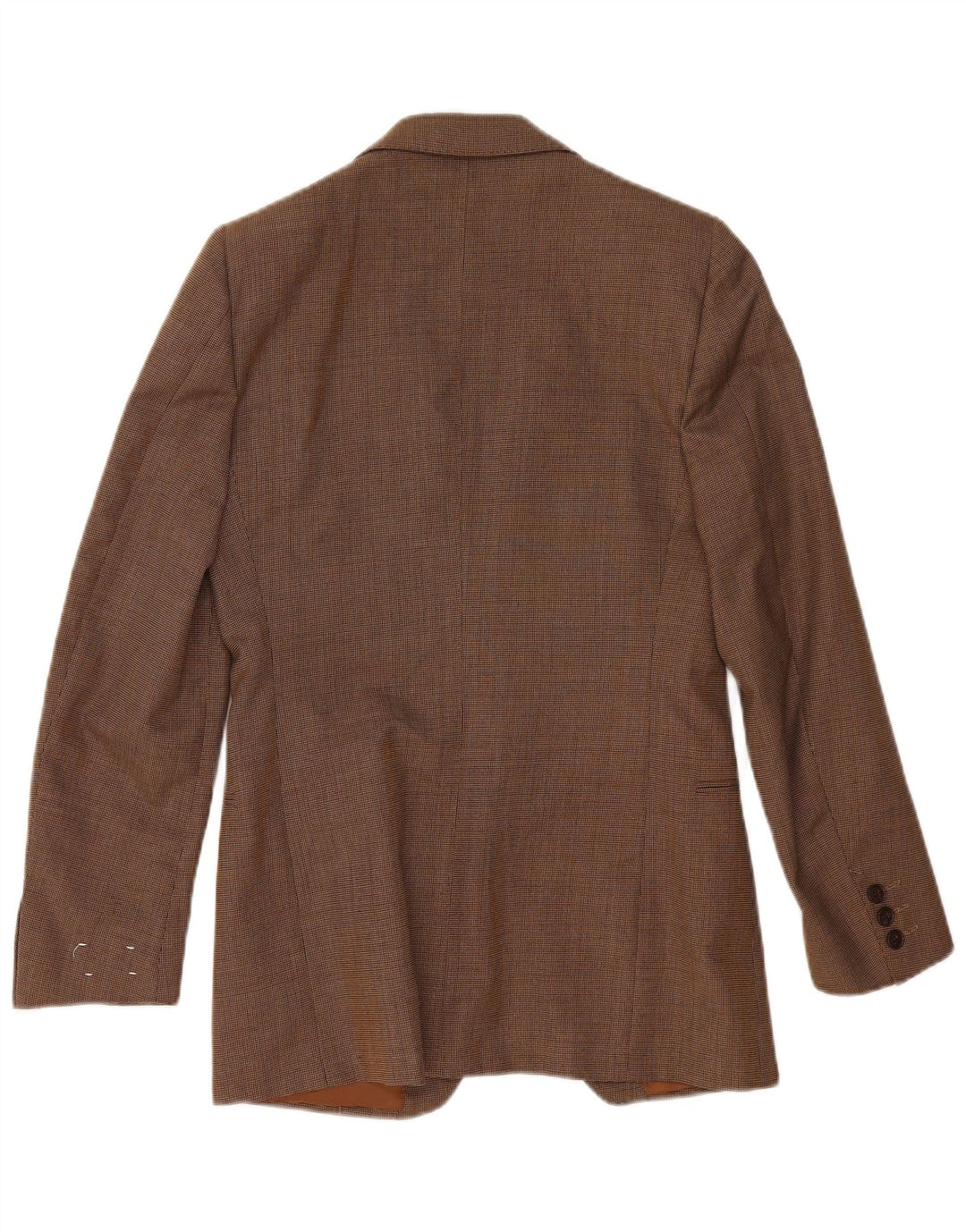 Vintage Herren 2-Knopf-Blazerjacke IT 48 Mittelbraunes Polyester
